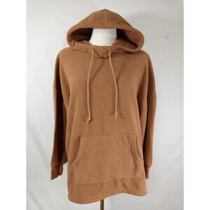 Old Navy Women's Brown Oversized Fleece Pullover Hoodie Size Small